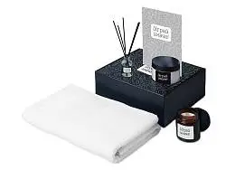 Подарочный набор Re:y. Care с полотенцем, солью для ванны и диффузором