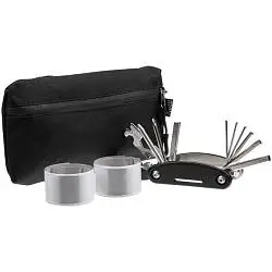 Набор велосипедиста BikeKit, малый, мультитул 4х9х2,5 см, браслет 30х3 см, велосумка 20х11,5х2 см