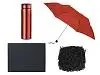 Подарочный набор с зонтом и термосом, серый