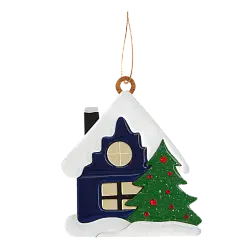 Ёлочная игрушка Домик 