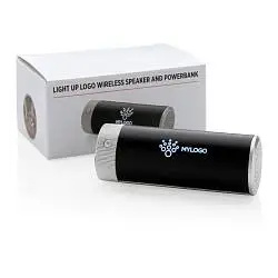 Беспроводная колонка Light Up с функцией внешнего аккумулятора на 2200 мАч