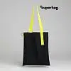 Шоппер Superbag black (чёрный с синим)