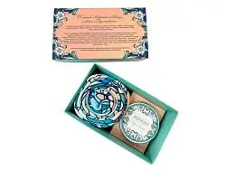 Набор: платок Арабески и свеча Загадка Востока