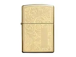 Зажигалка ZIPPO Venetian® с покрытием High Polish Brass