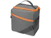Изотермическая сумка-холодильник Classic c контрастной молнией, серый/оранжевый