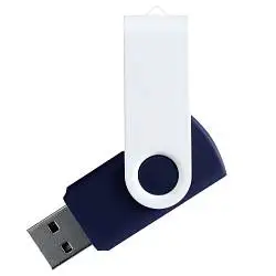 Флешка TWIST WHITE COLOR Белая с салатовым 4015.15.64ГБ
