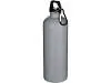 Одностенная бутылка для воды с карабином Oregon/Орегон, изготовленная из нержавеющей стали, сертифицированной по стандарту RCS, объемом 750 мл, белый
