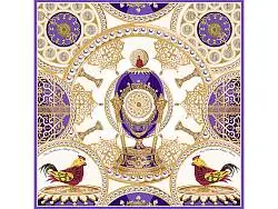 Платок Пасхальное яйцо-часы Петушок