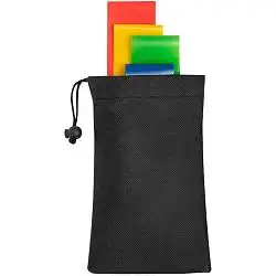 Набор эластичных лент для фитнеса Harper, лента: длина 30 см, ширина 5 см; мешочек: 10х20 см