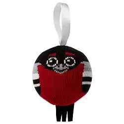 Елочный шар «Снегирь», диаметр 8 см