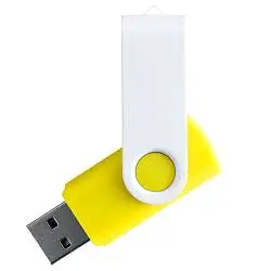 Флешка TWIST WHITE COLOR Белая с салатовым 4015.15.64ГБ
