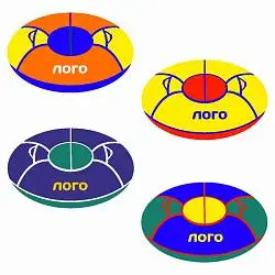 Тюбинг на заказ Snow Motion Pro 100, диаметр 100 см, размер в сложенном виде 40х40х8 см