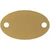 Шильдик металлический Alfa Oval, 1,5х2,5 см