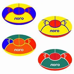 Тюбинг на заказ Snow Motion Oxford 100, диаметр 100 см, размер в сложенном виде 40х40х8 см