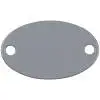 Шильдик металлический Alfa Oval, 1,5х2,5 см