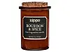 Ароматизированная свеча ZIPPO Bourbon & Spice, воск/хлопок/кора древесины/стекло, 70x100 мм