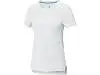 Borax Женская футболка с короткими рукавами из переработанного полиэстера согласно стандарту GRS с отличным кроем - Белый