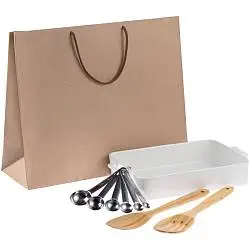 Набор Lasagna, пакет: 42х34,5х15 см, набор ложек: 14,3х4,5х3 см, набор лопаток: 30х6 см