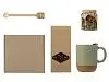 Подарочный набор с кружкой, медом и ложкой для меда, бежевый