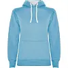 Толстовка URBAN WOMAN женская, НЕБЕСНО-ГОЛУБОЙ/БЕЛЫЙ 2XL