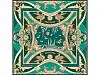 Платок Казань Драгоценная изумрудный