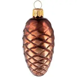 Елочная игрушка «Шишка» в коробке, игрушка: 3,5х3,5х8,3 см; коробка: 11,5х7,3х6 см