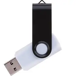 Флешка TWIST WHITE COLOR Белая с салатовым 4015.15.64ГБ