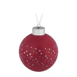 Елочный шар Stars, 8 см, диаметр 8 см; коробка: 10,5х10,5х11,5 см