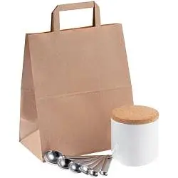 Набор Flour Power, банка: 10х10х11см, набор ложек: 14,3х4,5х3 см, пакет: 24x14x28 см
