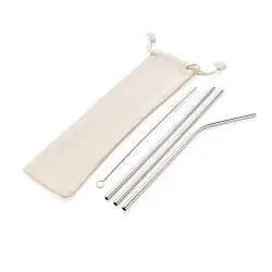 Набор трубочек из нержавеющей стали