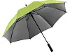 Зонт-трость Double face, лайм/серый