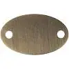 Шильдик металлический Alfa Oval, 1,5х2,5 см