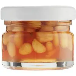 Кедровые орехи Nutree в сосновом сиропе, диаметр 4,5 см; высота 3,6 см