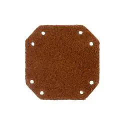 Лейбл кожаный Beta Kikar, M, 3х3 см