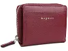 Кошелёк женский BUGATTI Lady Top, на молнии, серый, натуральная воловья кожа, 12х2,5х9 см