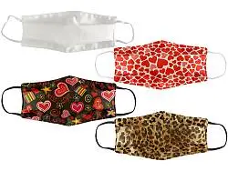 Маска для лица многоразовая с полноцветной запечаткой в крое, M-L