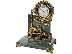 Настольный прибор Первый паровоз с подставкой для ручки