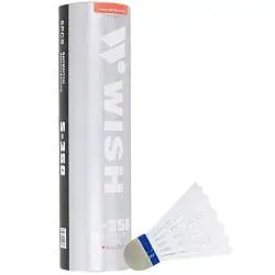 Набор из 6 воланов для бадминтона Volare, высота 8 см, диаметр 7 см; упаковка 23,5х7х7 см