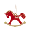 Ёлочная игрушка Лошадка (красный)