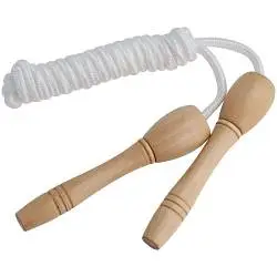 Скакалка с деревянными ручками Forrest Jump, ручка: 15 см; веревка: 220 см