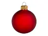 Стеклянный шар красный матовый, заготовка шара 6 см, цвет 12