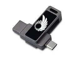 USB3.0/ Type-C флешка 2в1 на 64 ГБ Спинлайт с подсветкой