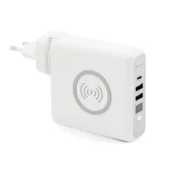 Внешний аккумулятор Gemini с беспроводной зарядкой и сетевым адаптером, 10000 mAh