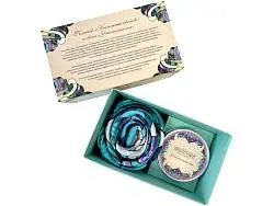 Набор: платок Арабески и свеча Загадка Востока