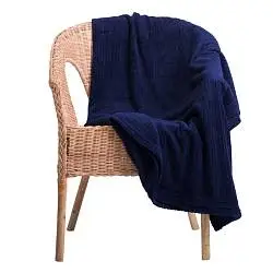 Плед Royal Blue, 125х150 см; в сложении: 32х28х10 см