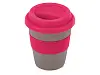 Стакан с силиконовой крышкой Café, розовый