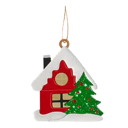 Ёлочная игрушка Домик 