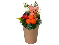 Мыло ручной работы Тигренок в стакане