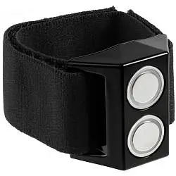 Магнитный держатель для спортивных шейкеров Magneto, держатель: 5,4х5,6х2,2 см, ремешок: 38х3,7 см