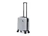Чемодан TORBER Lama, серебристый, ABS-пластик, 49 х 29,5 х 77 см, 92 л